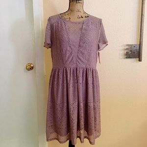 💜Lilac Lace Dress